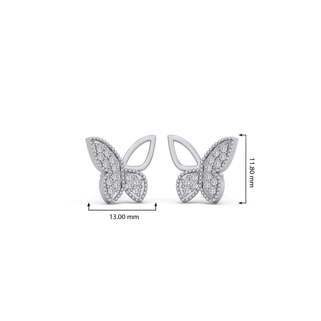 Aurefly Diamond Stud Earrings