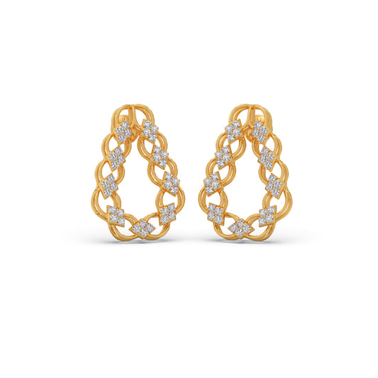 Round Brilliant Diamond Martini Earring Round Brilliant Diamond Martini Earring - Yellow