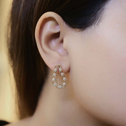 Round Brilliant Diamond Martini Earring Round Brilliant Diamond Martini Earring - MQ