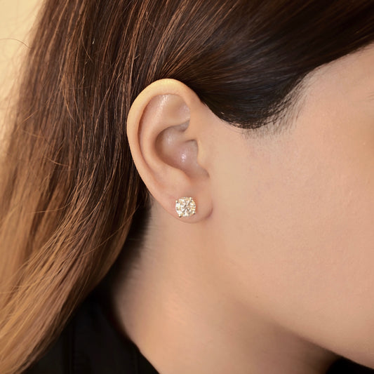 Timeless Round Solitaire Stud Earrings Timeless Round Solitaire Stud Earrings - MQ