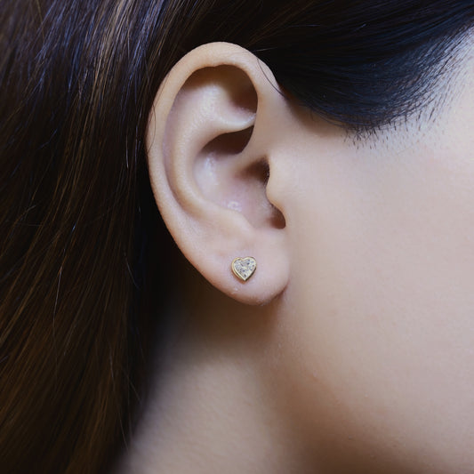 Royal Heart Stud Earrings Royal Heart Stud Earrings