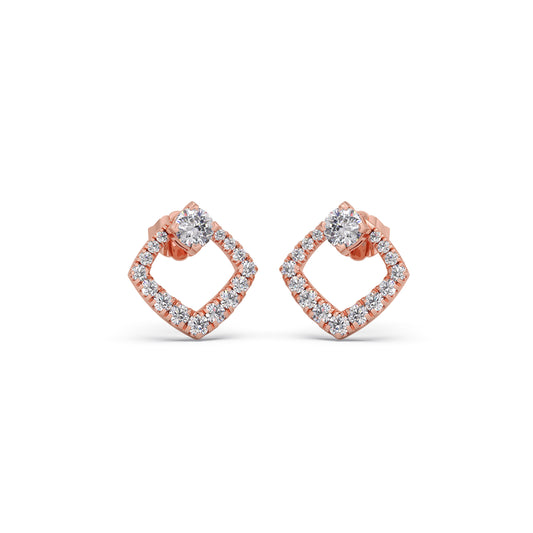 Cushira Diamond Stud Earrings Cushira Diamond Stud Earrings - Rose