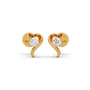 Romantic Heart Solitaire Diamond Stud Earrings Romantic Heart Solitaire Diamond Stud Earrings
