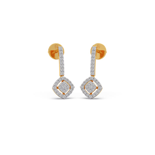 Kite Shape Drops & Dangle Diamond Earrings Kite Shape Drops & Dangle Diamond Earrings - Yellow