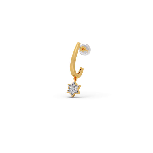 Dazzling Starlet Diamond Hoop Earrings Dazzling Starlet Diamond Hoop Earrings - Yellow