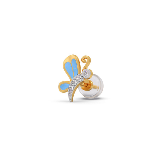 Twinkle Butterfly Kids Diamond Earrings Twinkle Butterfly Kids Diamond Earrings - Yellow