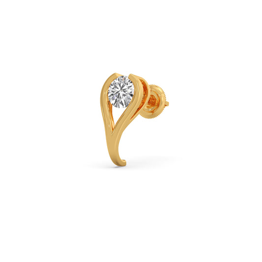 Lyra Round Solitaire Stud Earrings Lyra Round Solitaire Stud Earrings - Yellow