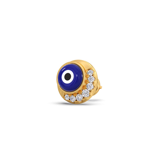 Elevate Round Diamond Evil Eye Stud Earrings Elevate Round Diamond Evil Eye Stud Earrings - Yellow