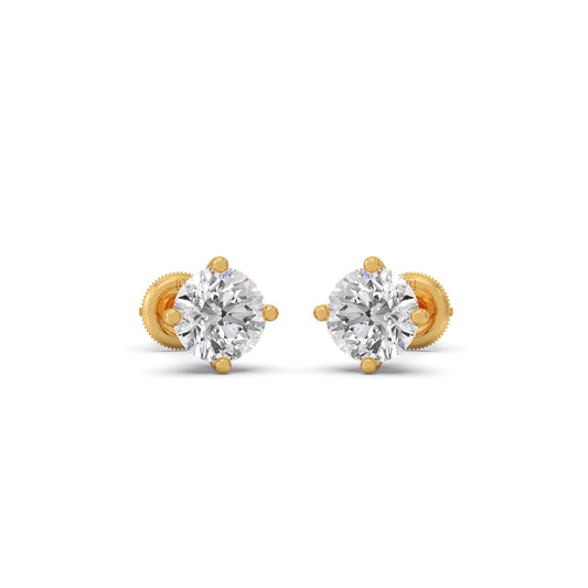 Signature Solitaire Stud Earrings Signature Solitaire Stud Earrings - Yellow