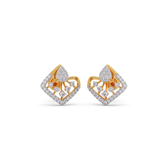 Angular Grace Diamond Studs Earring Angular Grace Diamond Studs Earring - Yellow