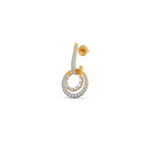 Dual Link Diamond Drop Earrings Dual Link Diamond Drop Earrings - Yellow