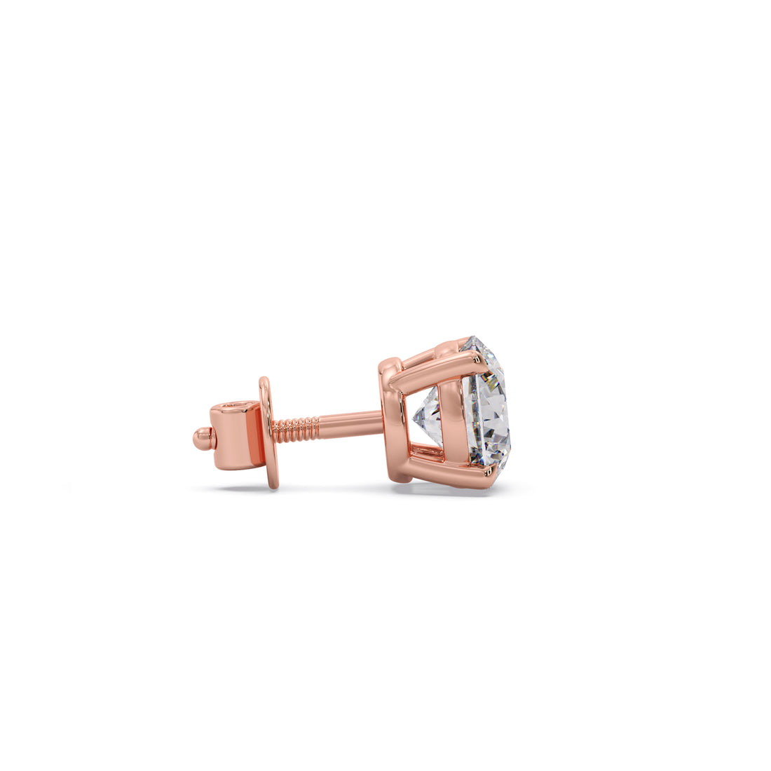 1.55Ct Round Diamond Men's Stud