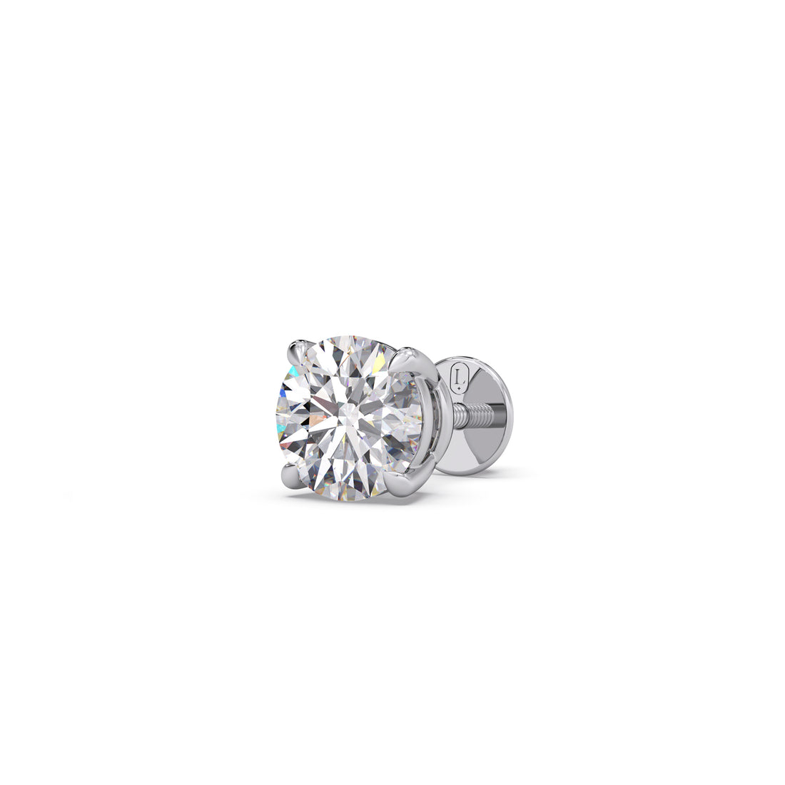 1.55Ct Round Diamond Men's Stud