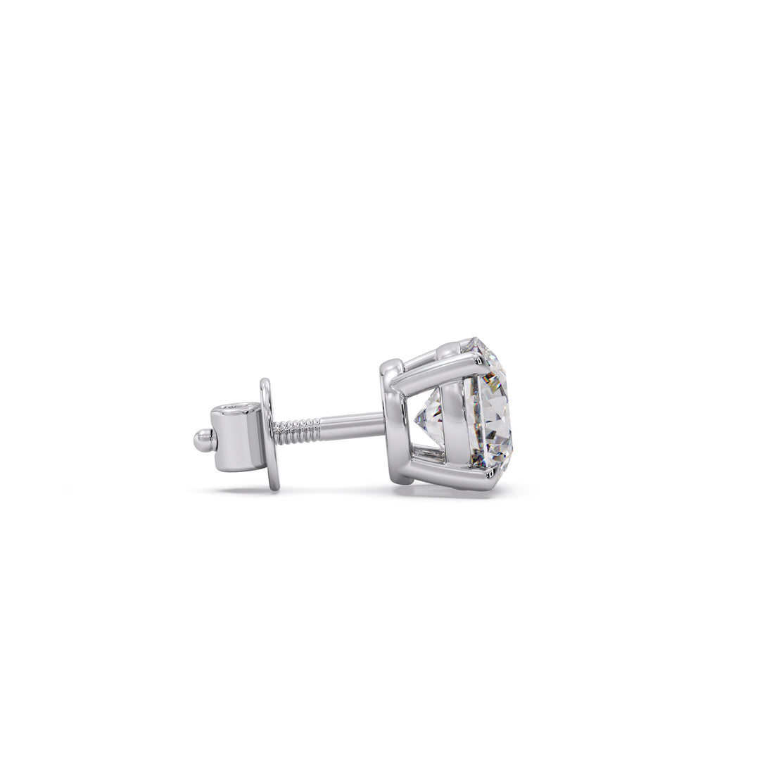 1.55Ct Round Diamond Men's Stud