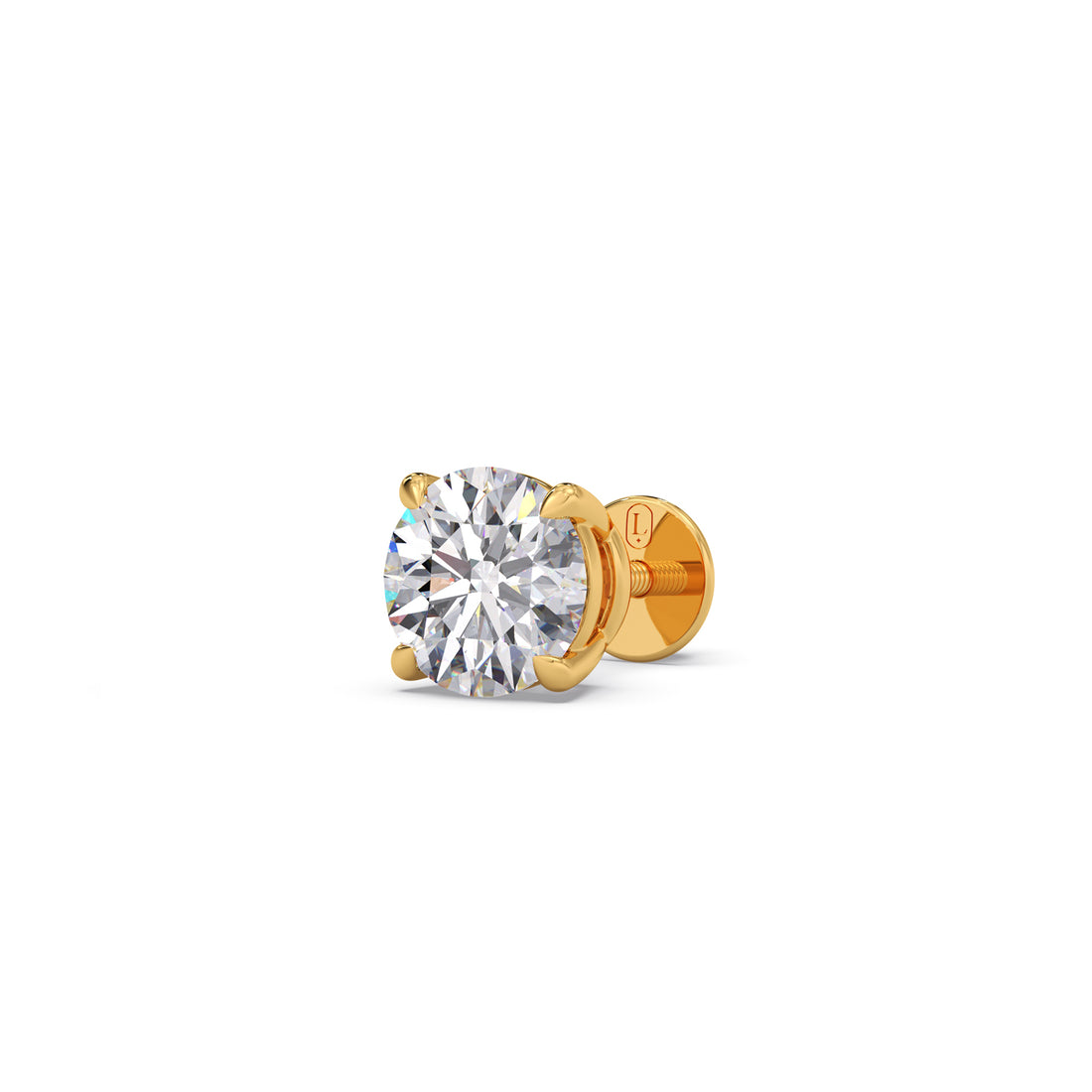 1.55Ct Round Diamond Men's Stud
