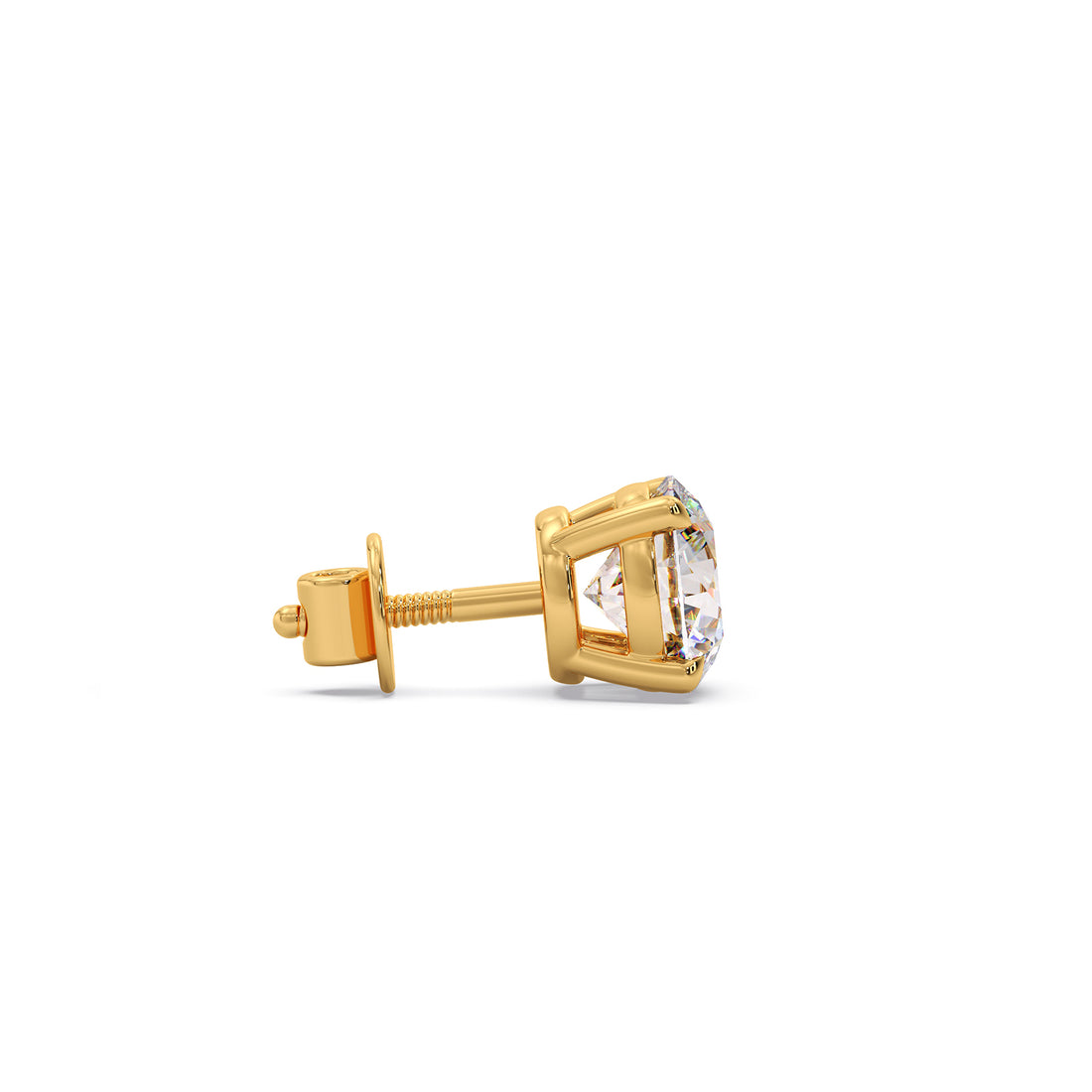 1.55Ct Round Diamond Men's Stud