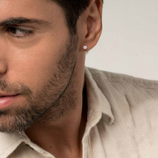 1.25Ct Round Diamond Men's Stud 1.25Ct Round Diamond Men's Stud