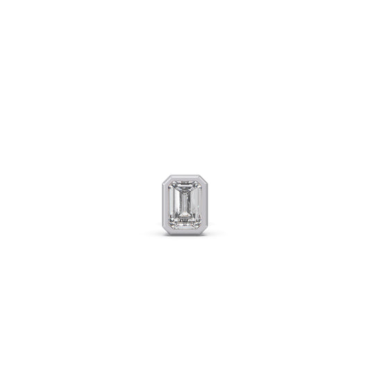Heirloom Emerald Cut Solitaire Men's Stud Heirloom Emerald Cut Solitaire Men's Stud - Yellow