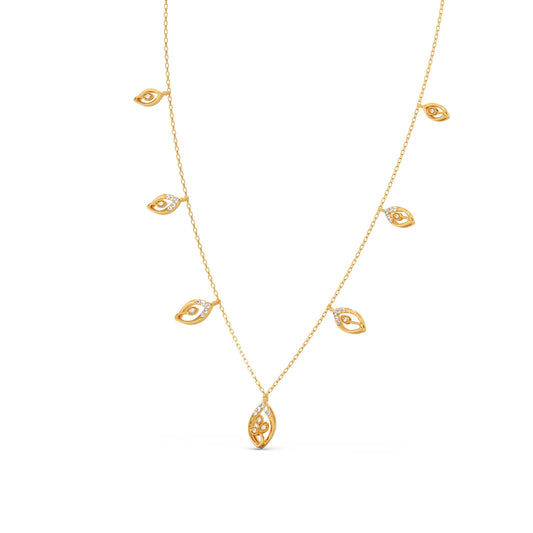 Delicate Pear-Cut Diamond Charm Necklace Delicate Pear-Cut Diamond Charm Necklace