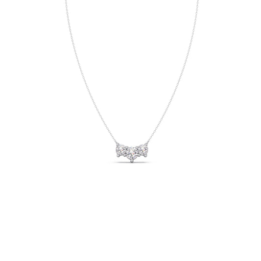 Trilogy Round Diamond Necklace Trilogy Round Diamond Necklace - White