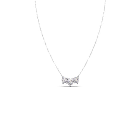 Trilogy Round Diamond Necklace
