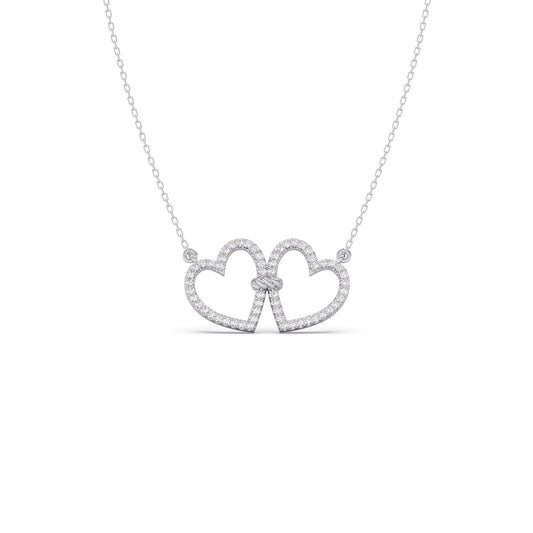 Love Entwined Diamond Necklace Love Entwined Diamond Necklace - White