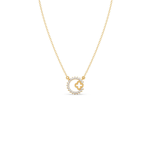 Celestial Clover Diamond Necklace Celestial Clover Diamond Necklace - Yellow