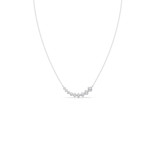The Classic Round Diamond Pendant Necklace The Classic Round Diamond Pendant Necklace - White