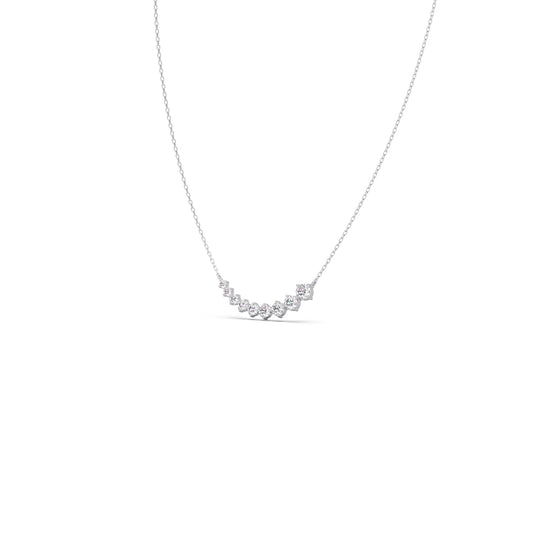 The Classic Round Diamond Pendant Necklace The Classic Round Diamond Pendant Necklace - White