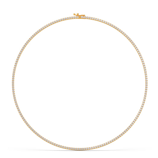 Everbright Loop Diamond Tennis Necklace Everbright Loop Diamond Tennis Necklace - Yellow