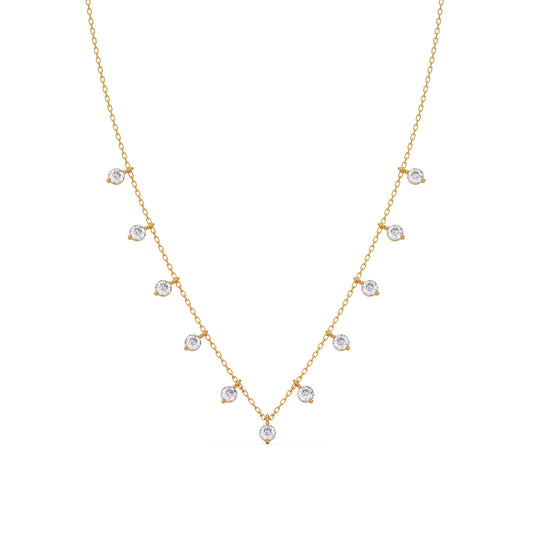 Lumina Bloom Round Diamond Necklace Lumina Bloom Round Diamond Necklace - Yellow