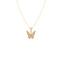 Round Diamond Butterfly Pendant Necklace Round Diamond Butterfly Pendant Necklace