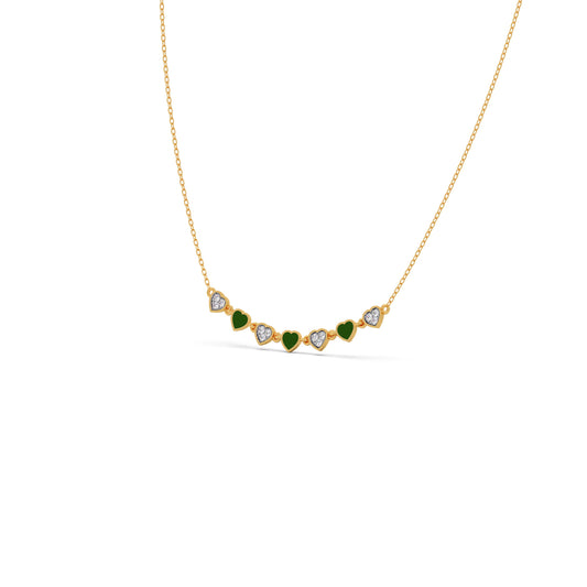 Sparkle Heart Diamond Necklace Sparkle Heart Diamond Necklace - Yellow