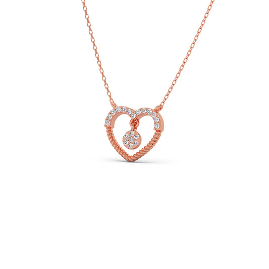Gold Diamond Heart Pendant Gold Diamond Heart Pendant