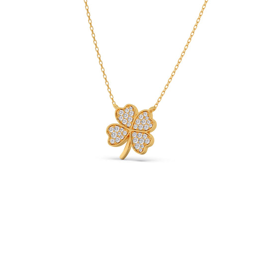 Diamond Flower Clover Pendant Diamond Flower Clover Pendant
