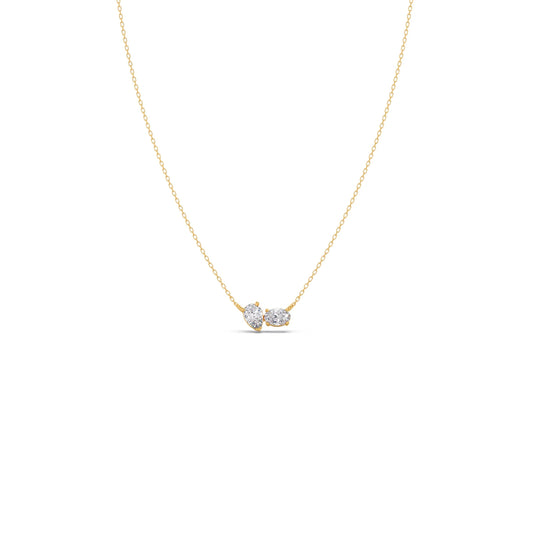 Pear & Oval Diamond Toi et Moi Pendant Pear & Oval Diamond Toi et Moi Pendant - Yellow