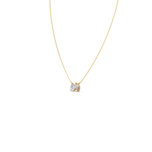 Marquise & Pear Diamond Toi et Moi Pendant Marquise & Pear Diamond Toi et Moi Pendant - Yellow