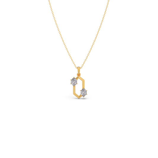 Hexa Glow Pendant Necklace Hexa Glow Pendant Necklace - Yellow
