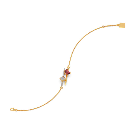 Blush Gemstone Linear Chain Bracelet Blush Gemstone Linear Chain Bracelet - Yellow