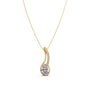 Elegant Oval Diamond Drop Pendant Elegant Oval Diamond Drop Pendant