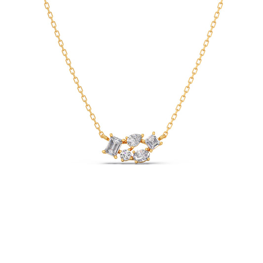 card-product Fancy Shape Scattered Diamond Pendant