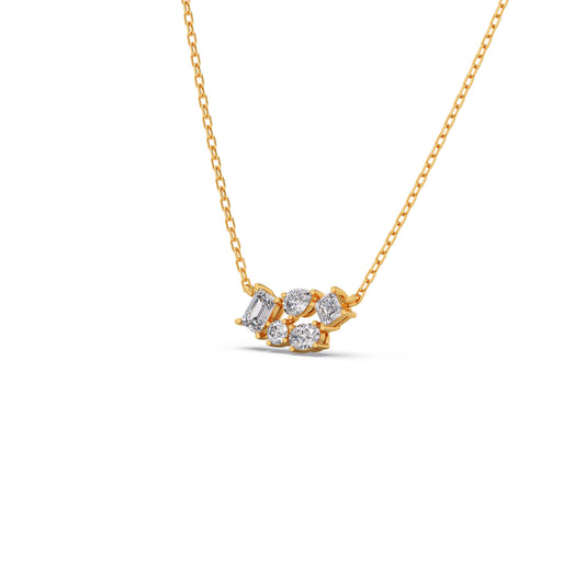 account-offers Fancy Shape Scattered Diamond Pendant