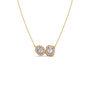 Interlocking Halo Diamond Necklace Interlocking Halo Diamond Necklace