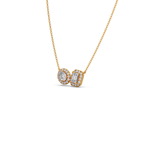 account-offers Interlocking Halo Diamond Necklace