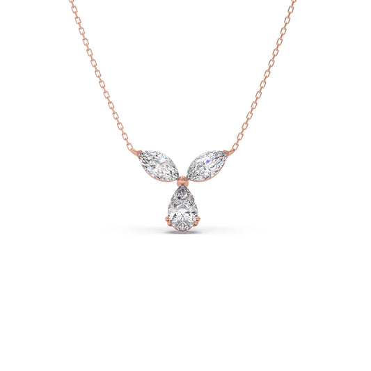 card-product Marquise & Pear-Cut Diamond Necklace