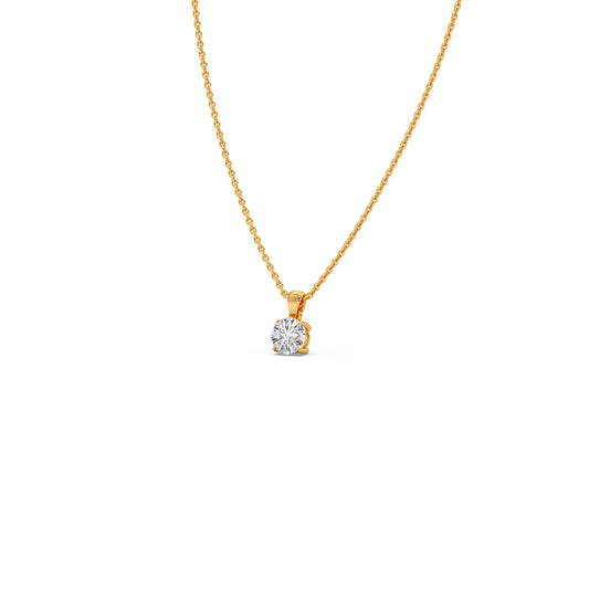 Round Solitaire Classic Diamond Pendant Round Solitaire Classic Diamond Pendant