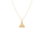 Trinity Knot Yoga Diamond Pendant Necklace Trinity Knot Yoga Diamond Pendant Necklace