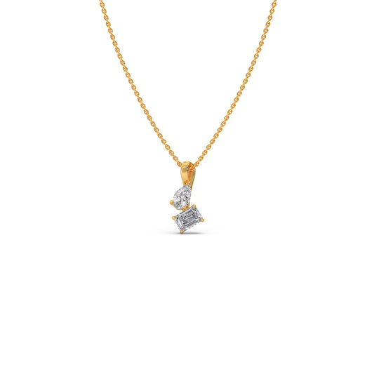 card-product Pear & Emerald Diamond Pendant