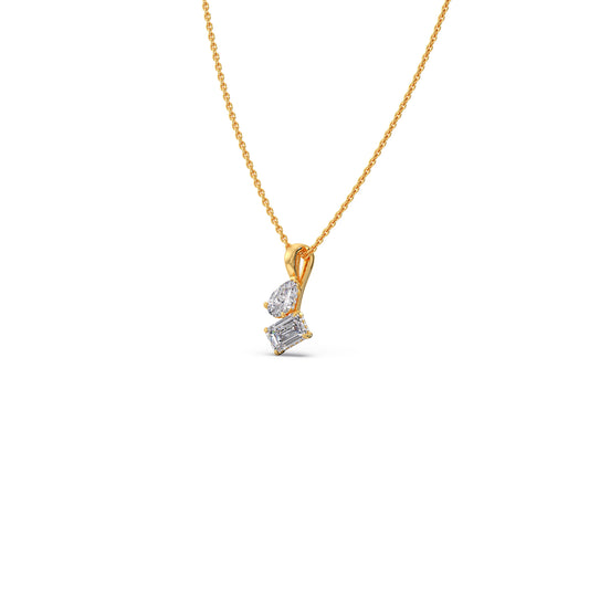 account-offers Pear & Emerald Diamond Pendant