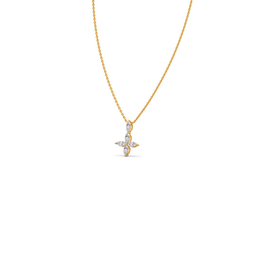 account-offers Marquise Diamond Cross Pendant Necklace